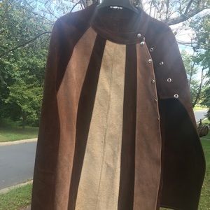 Suede  cape
